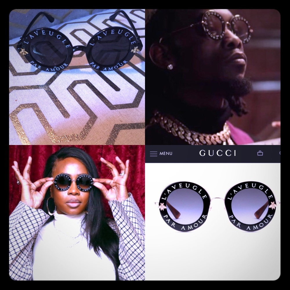 Black Par Amour Sunglasses